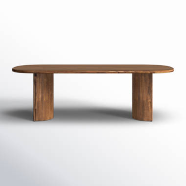 Beachcrest Home Bozrah Acacia Solid Wood Dining Table Beachcrest Home Bozrah Acacia Solid Wood Dining Table